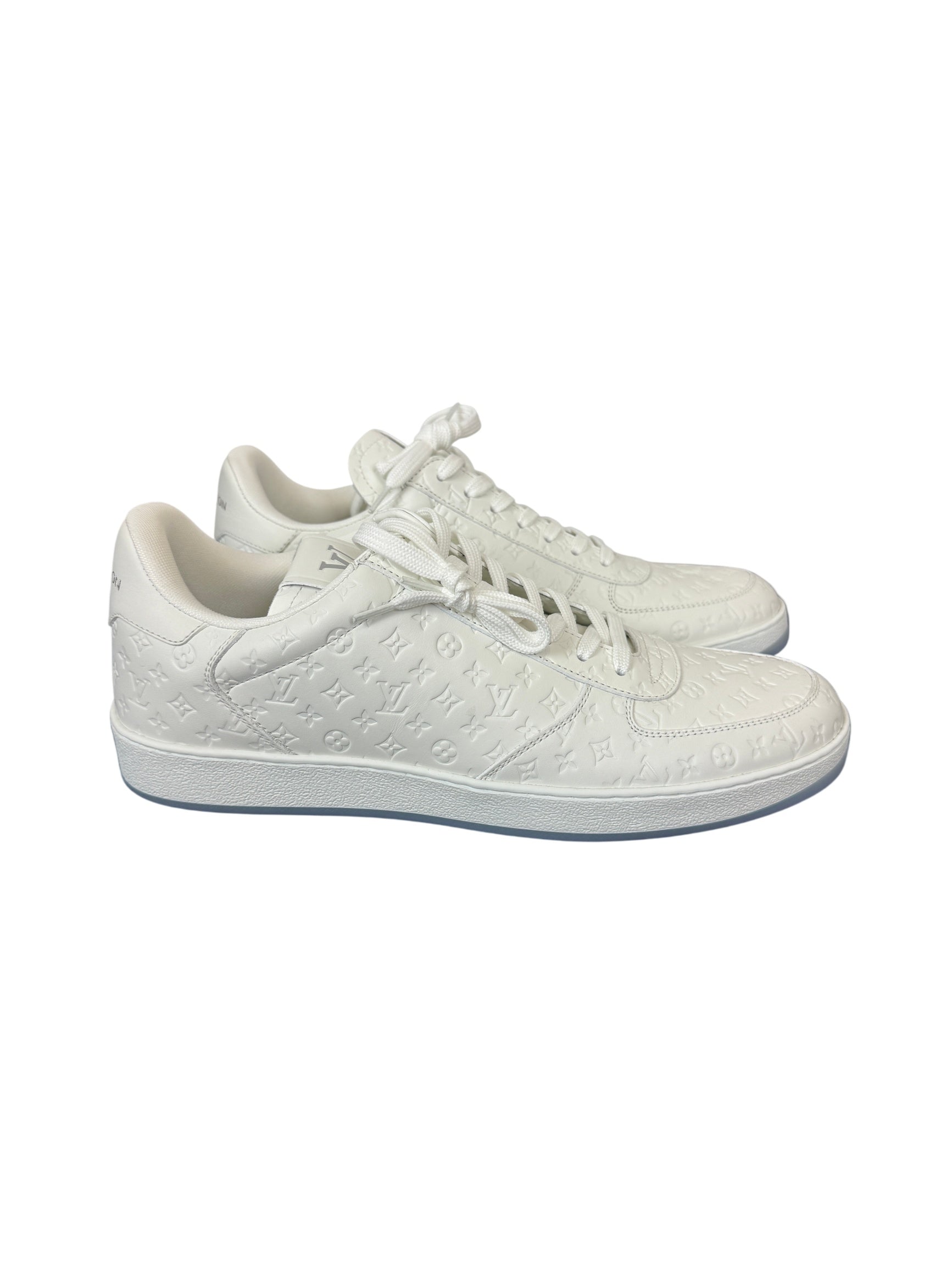 Louis Vuitton Rivoli Sneaker 'White Mini Monogram' Men's Size 8.5