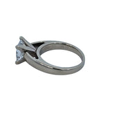 Natural Diamond Princess Cut 2ctw 14K White Gold Ring