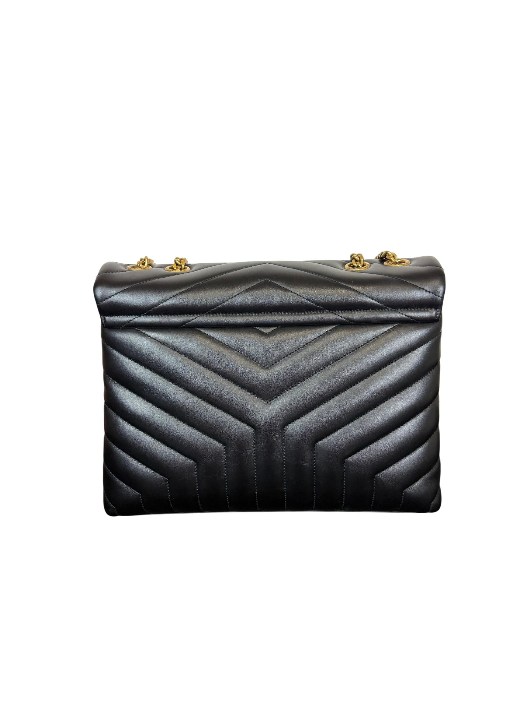 Saint Laurent Loulou Medium Quilted Leather Shoulder Bag