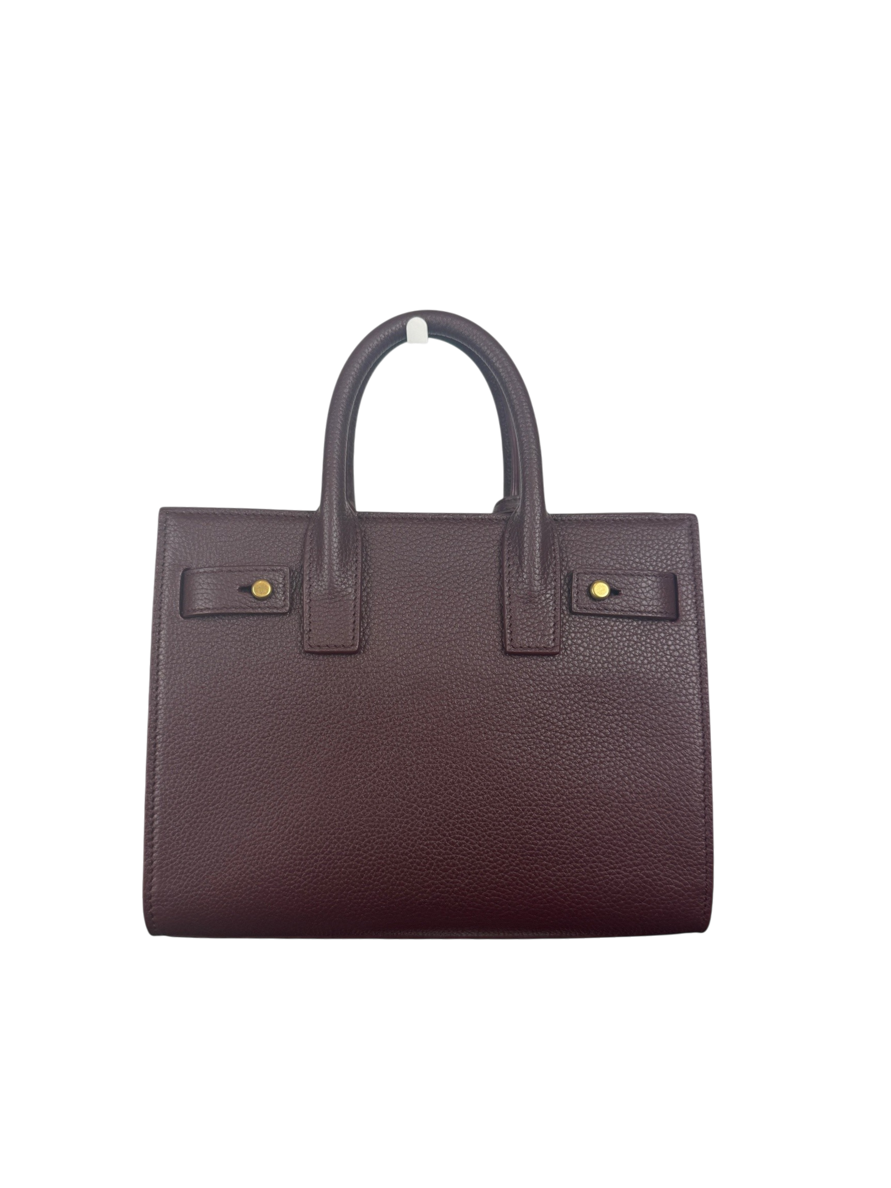 Saint Laurent Sac de Jour Nano Top Handle Bag in Bordeaux