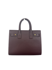 Saint Laurent Sac de Jour Nano Top Handle Bag in Bordeaux