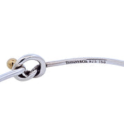 Tiffany & Co. Two Tone Love Knot Bangle Bracelet
