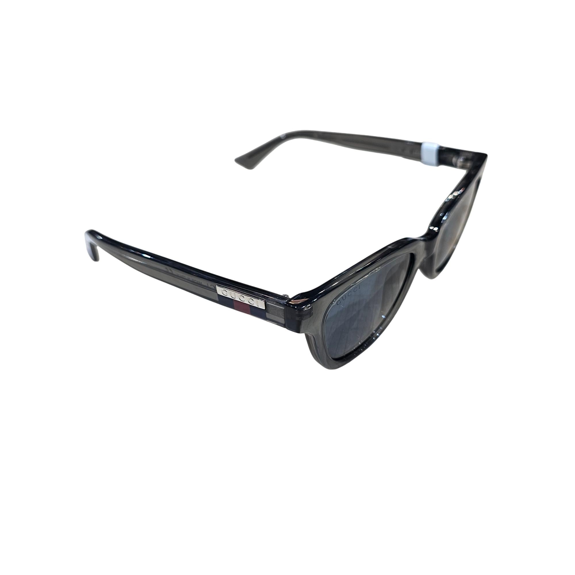 Gucci GG1116S 003 Transparent Gray Sunglasses