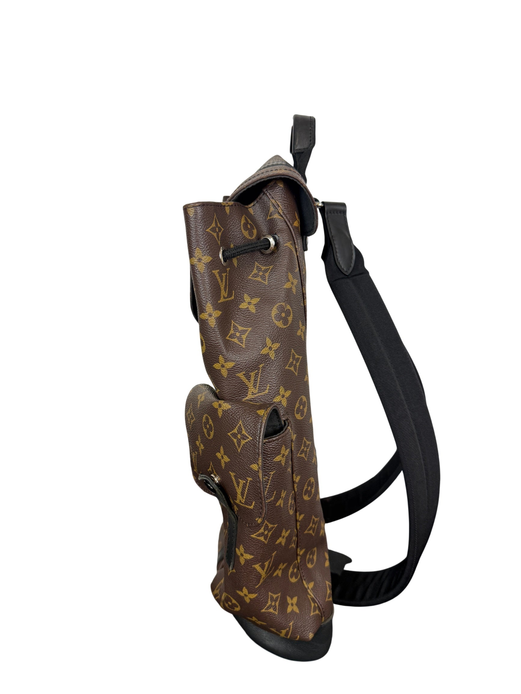 louis vuitton christopher backpack monogram Multicolor Prism The grays and blacks are complemented by the silver highlights of the buckles and zips Louis Vuitton Monogram Macassar Canvas