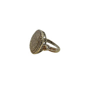 10K White Gold 1.08 CTW Pave Diamond Ring