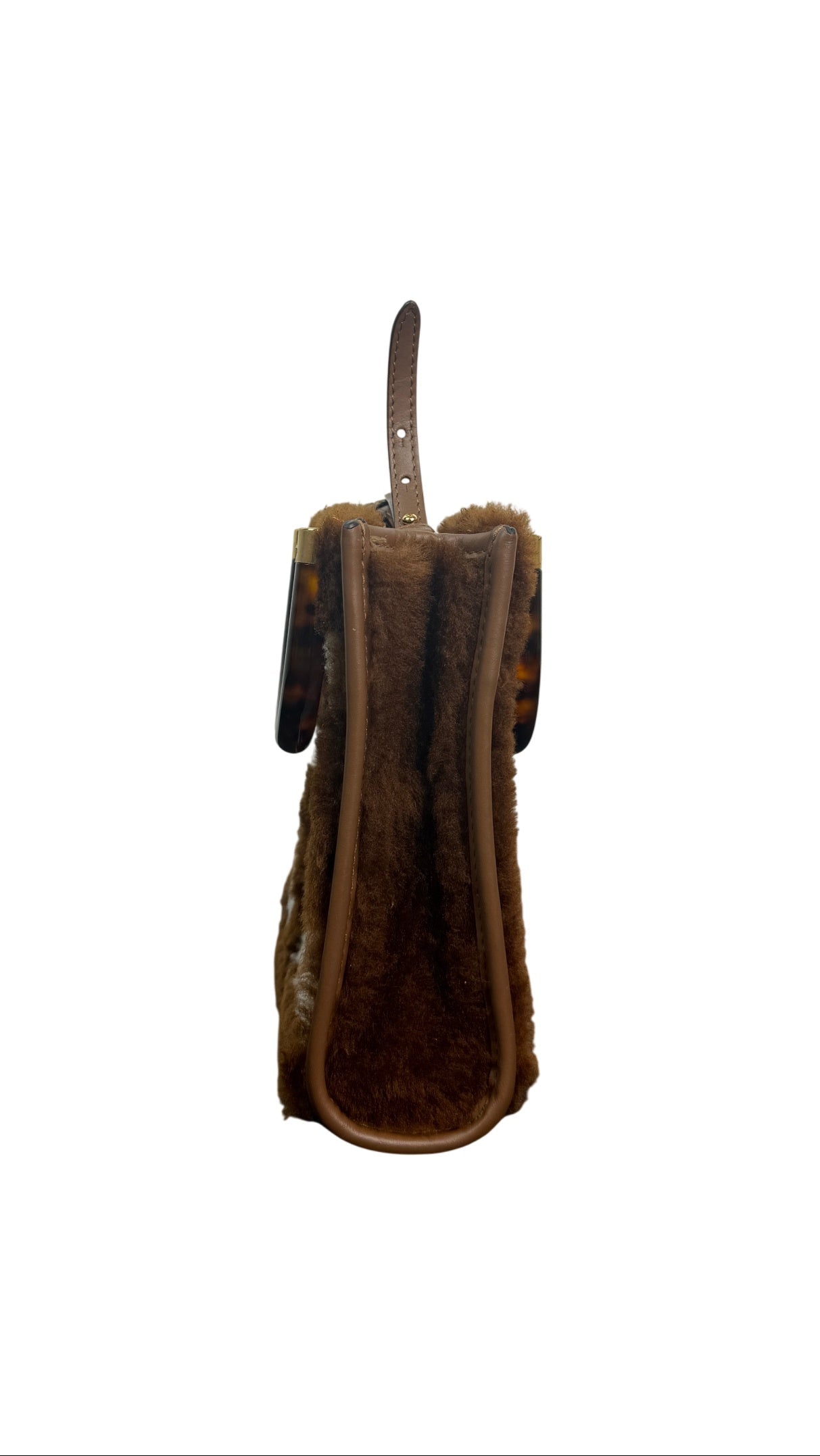 Fendi Sunshine Mini Shearling Tote Bag