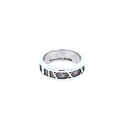 Tiffany & Co. Atlas Roman Numeral Sterling Silver Ring
