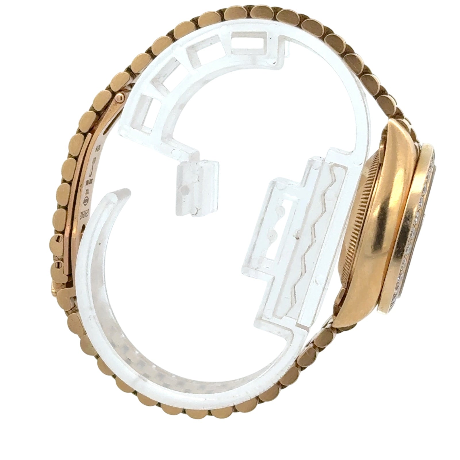Rolex Oyster Perpetual Datejust 26MM 18K Diamond Bezel Watch