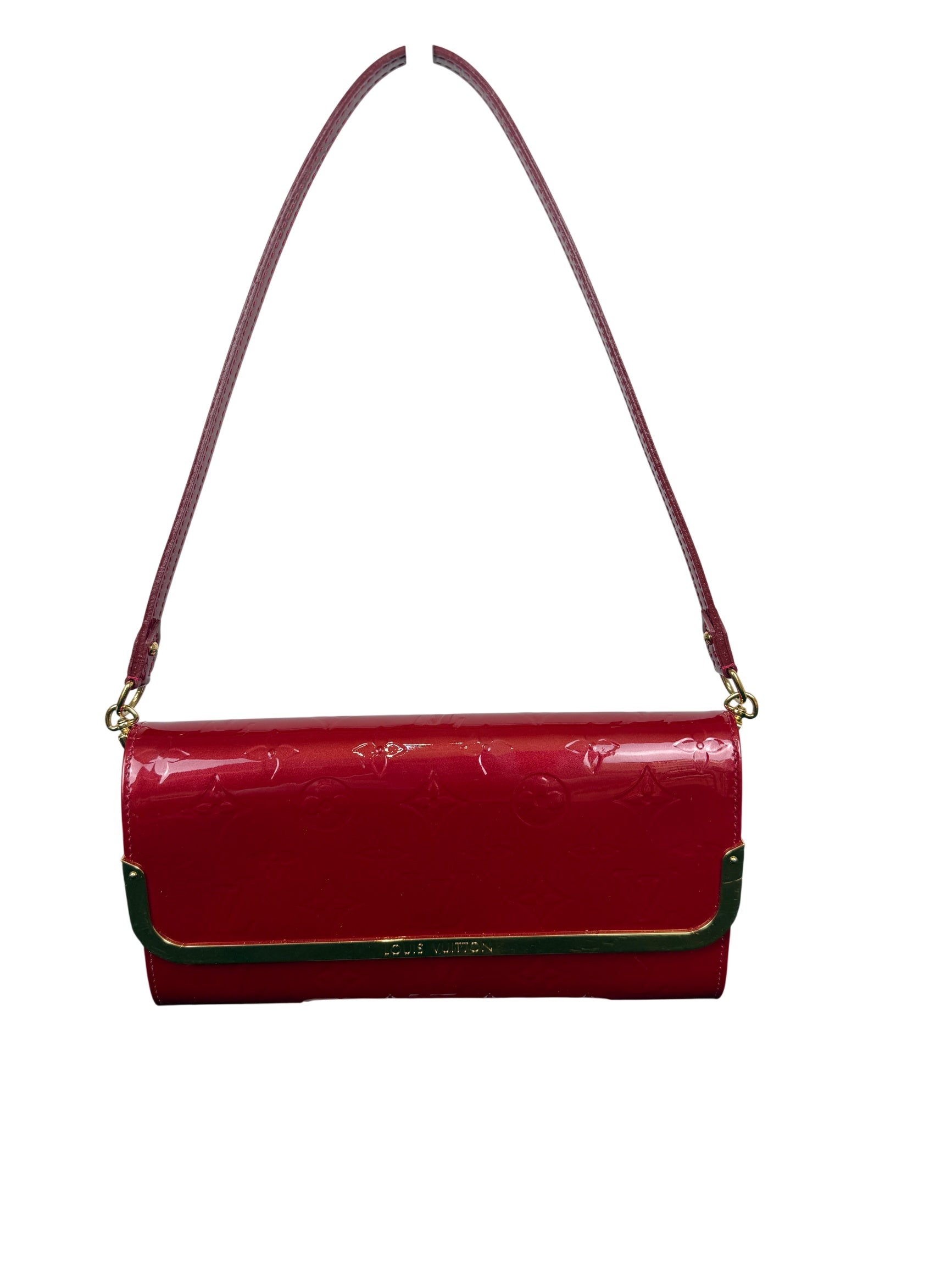 Louis Vuitton Vernis Rossmore MM Monogram Pomme D'Amour Shoulder Bag