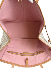 Louis Vuitton Neverfull GM Pochette Damier Azur Rose Ballerine