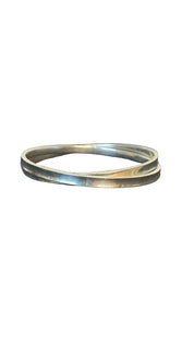 Tiffany & Co. 1837 Interlocking Sterling Silver Bangles Set (2)