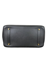 Hermès Birkin 35 Black Clemence Leather Handbag with Gold Hardware