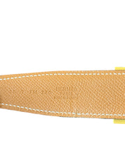 Hermès H Reversible Leather Belt Black/Brown with Gold Hardware