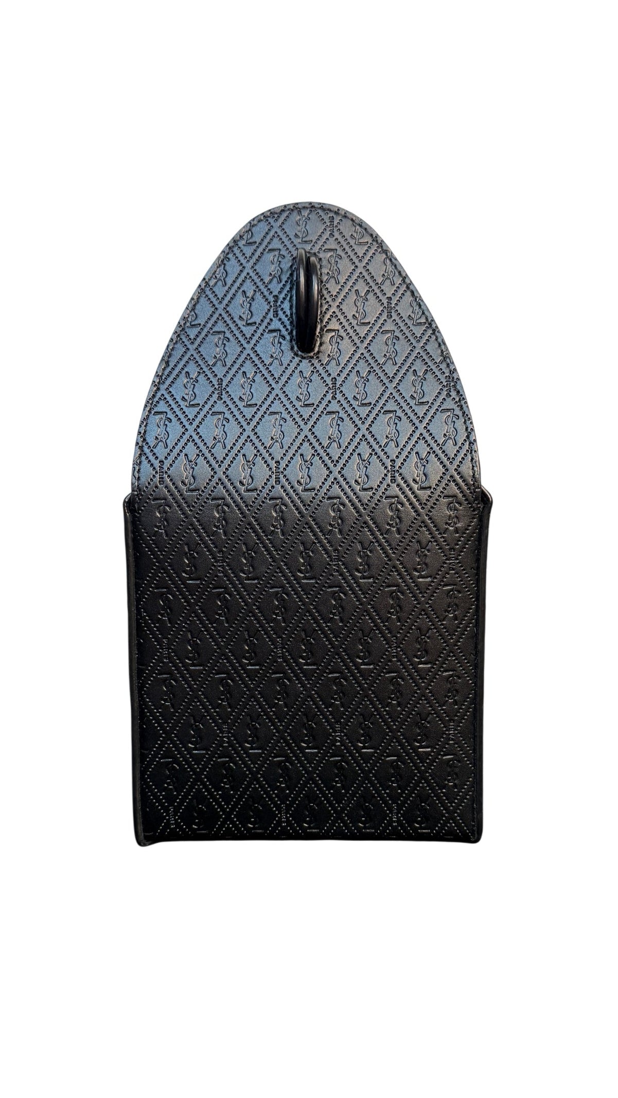 Saint Laurent Take-Away Box Bag in Black Leather