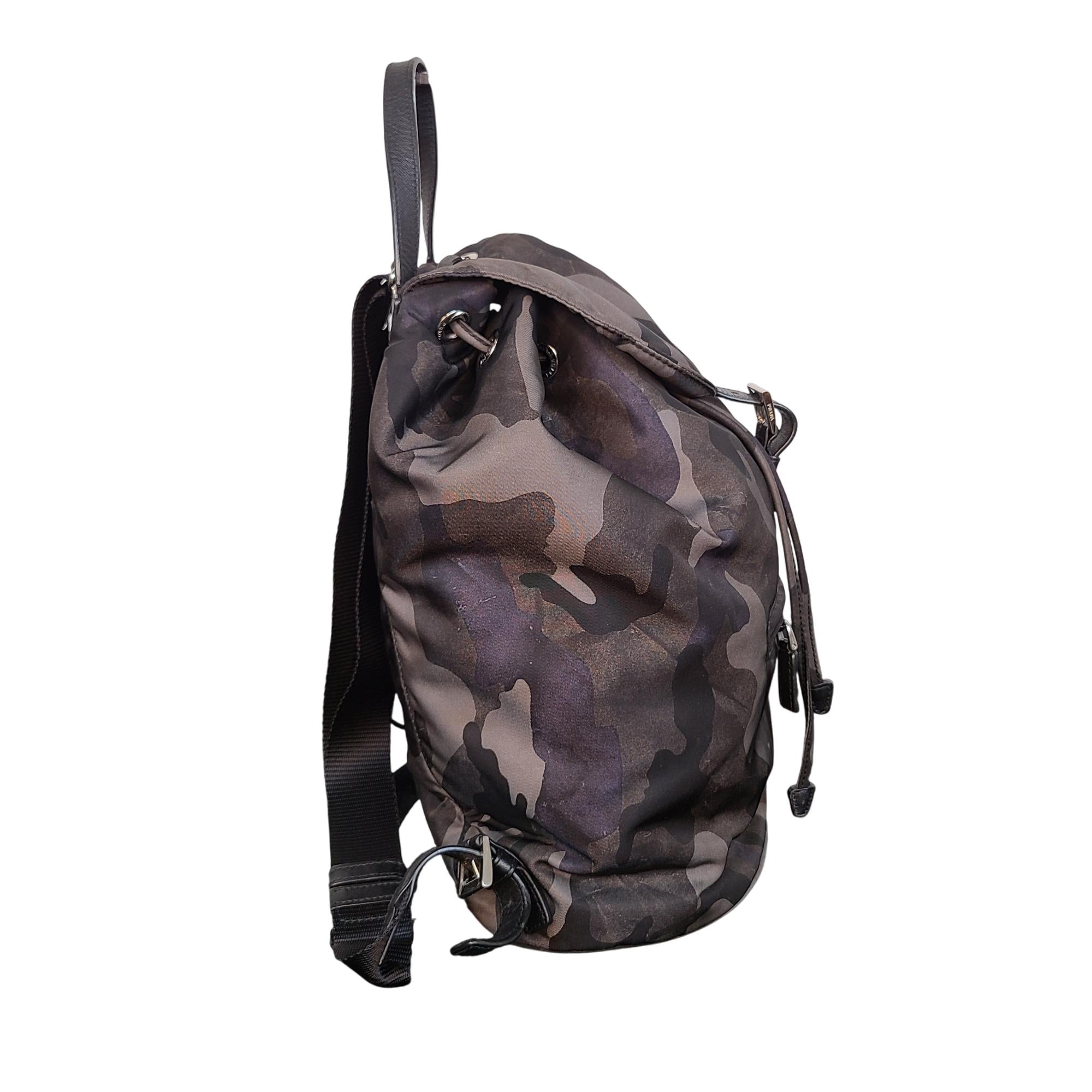 Prada Tessuto Nylon Camouflage Backpack