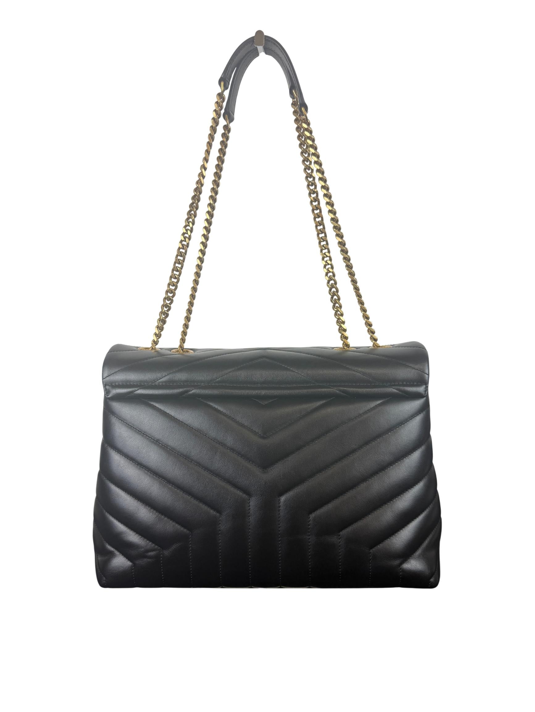 Saint Laurent Loulou Medium Puffer Quilted Leather Shoulder Bag