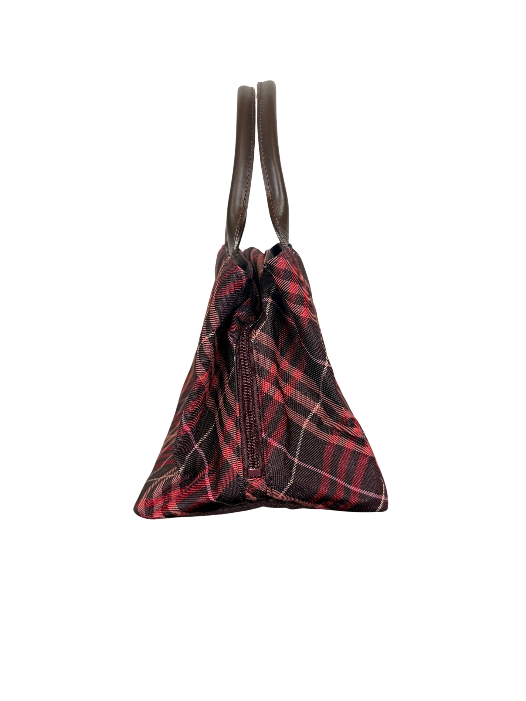 Burberry Blue Label Plaid Tote Bag