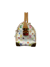 Louis Vuitton x Takashi Murakami Monogram Multicolor Speedy 30 Handbag (White)