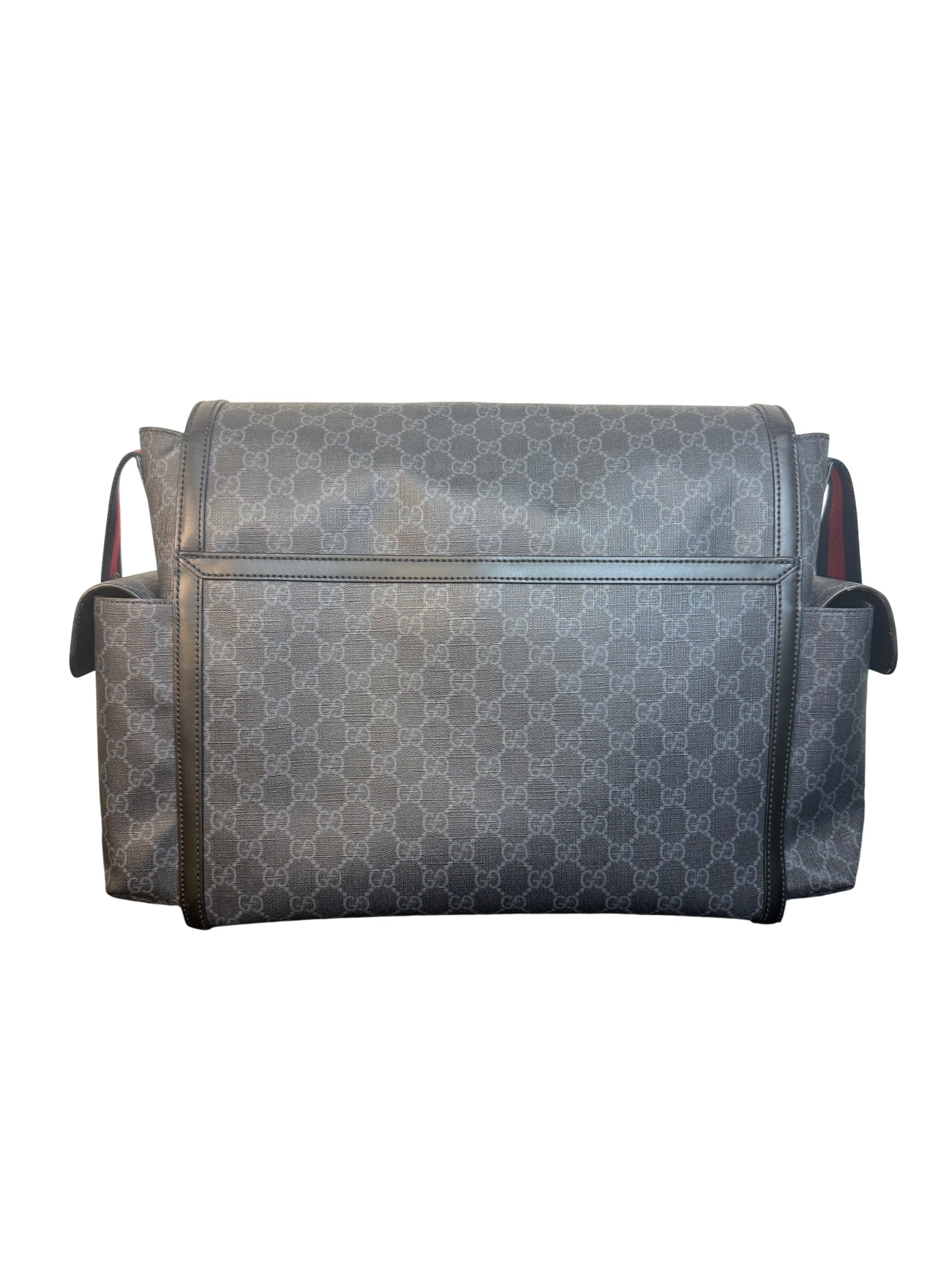 Gucci GG Supreme Monogram Web Messenger Diaper Bag