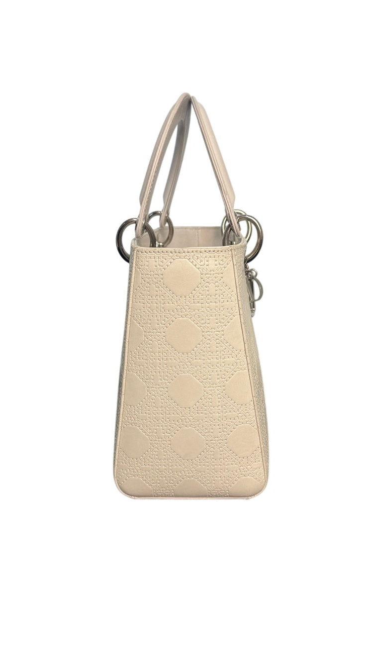 Dior Lady Dior Medium Leather Handbag