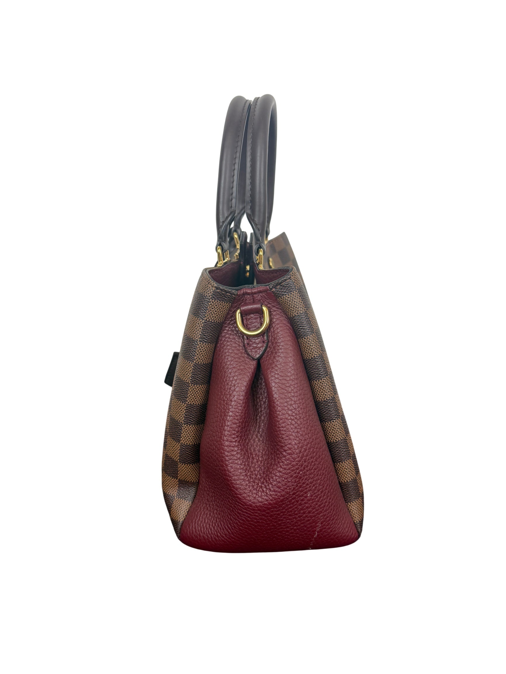 Louis Vuitton Damier Ebene Brittany Bordeaux Handbag