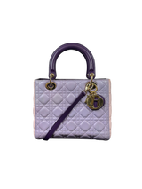 Christian Dior Lady Dior Medium Lambskin Handbag