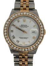 Rolex Oyster Perpetual Datejust 36mm Two-Tone Dial, Jubilee Bracelet, Model Stainless Steel & 18k Yellow Gold 1998 Champagne Dial 16013