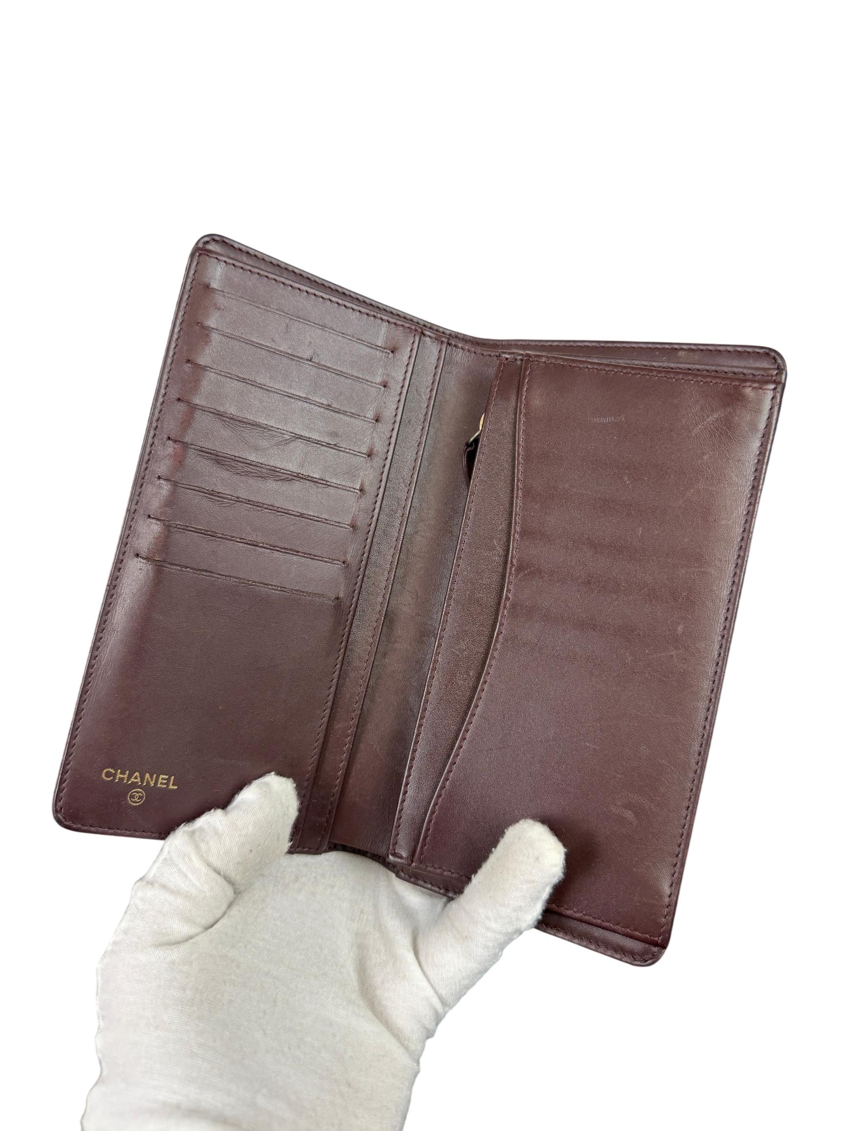 Chanel Classic Flap Black Quilted Caviar Leather Wallet