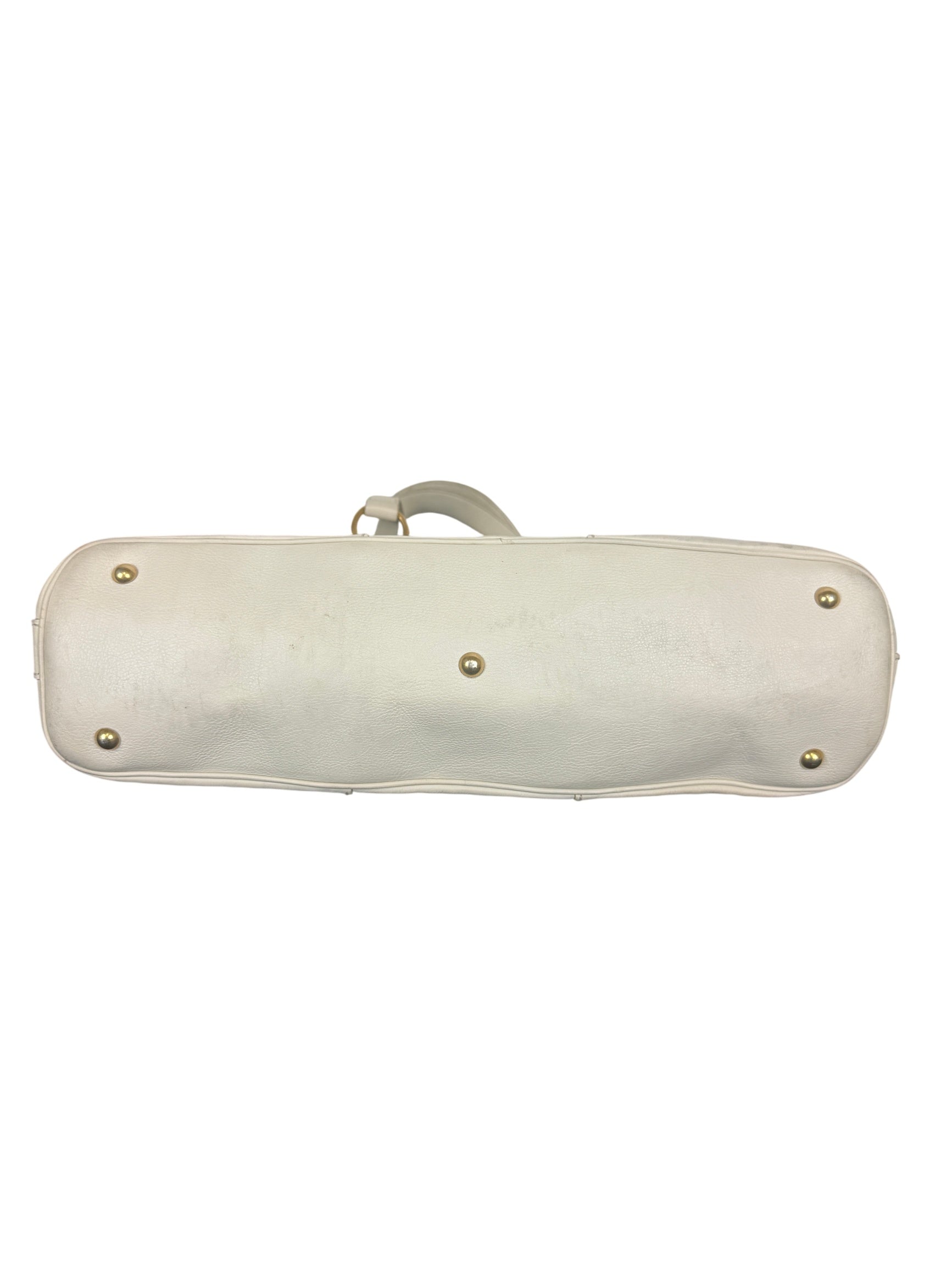 Saint Laurent Muse White Leather Satchel