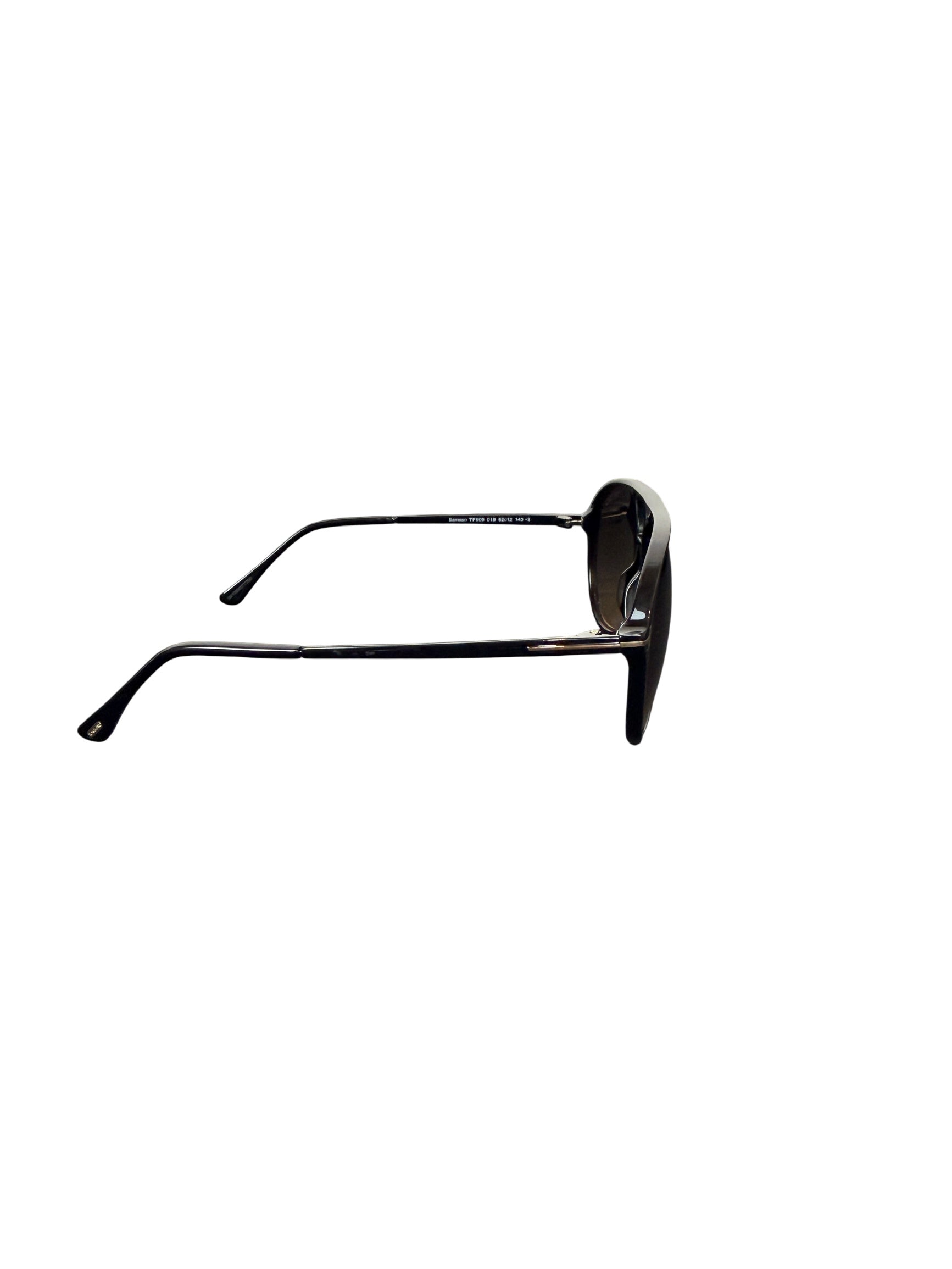 Tom Ford Samson TF909 01B Black Aviator Sunglasses