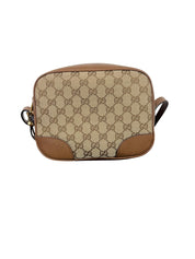 Gucci Bree GG Canvas Leather Crossbody Bag Beige/Brown
