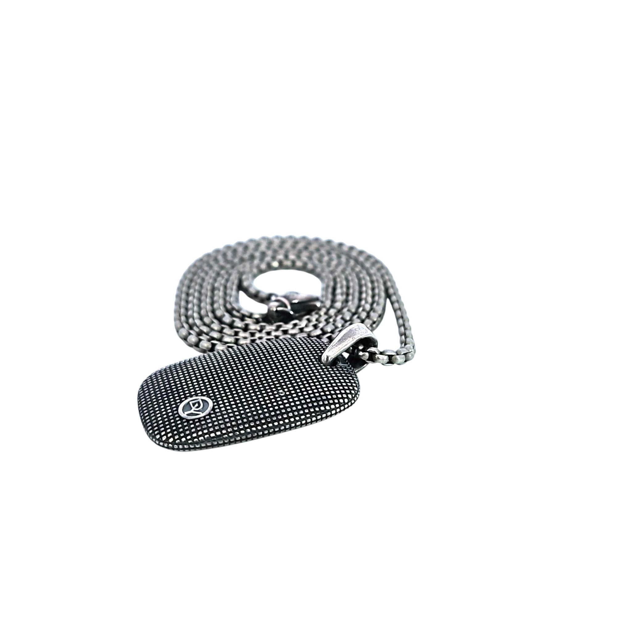 David Yurman Dog Tag Necklace