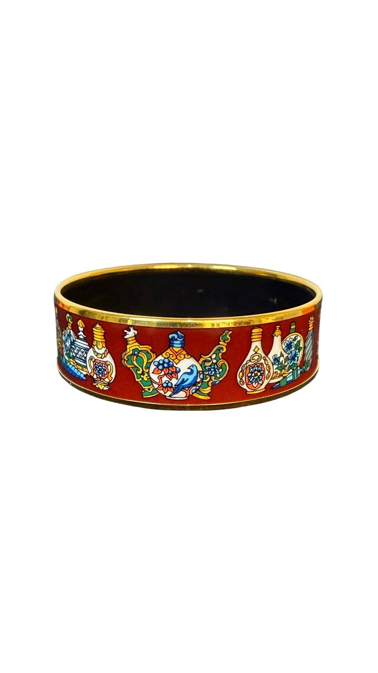 Hermès Vintage Enamel Bangle Bracelet