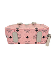 MCM Pink Visetos Dome Crossbody Bag