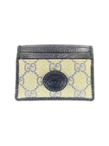 Gucci GG Supreme Blue Trim Card Case/Holder