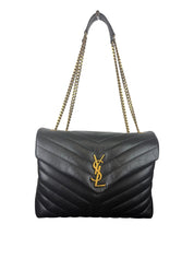 Saint Laurent Loulou Medium Puffer Quilted Leather Shoulder Bag