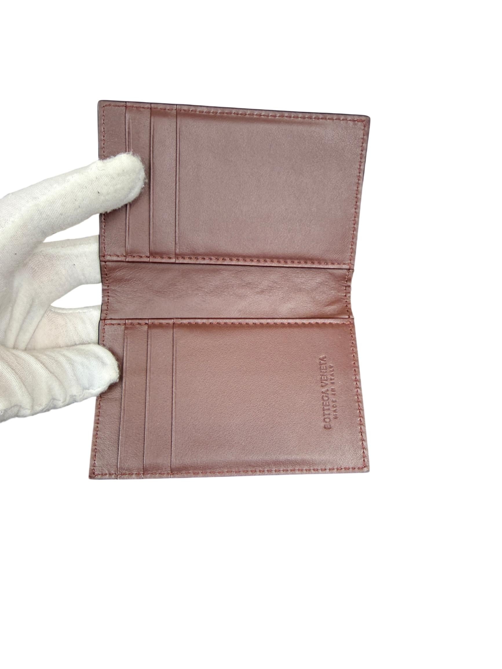 Bottega Veneta Intrecciato Black Leather Small Flap Wallet