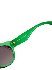 Prada SPR 22Q Green Sunglasses with Blue Crystal Accents