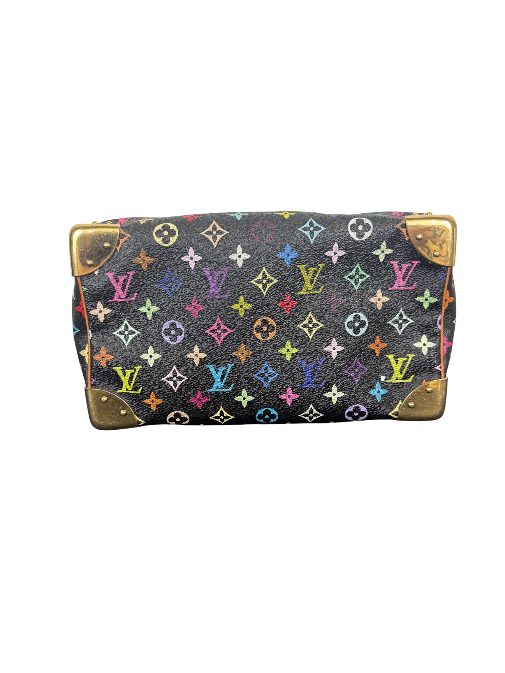 Louis Vuitton x Takashi Murakami Monogram Multicolor Speedy 30 Black