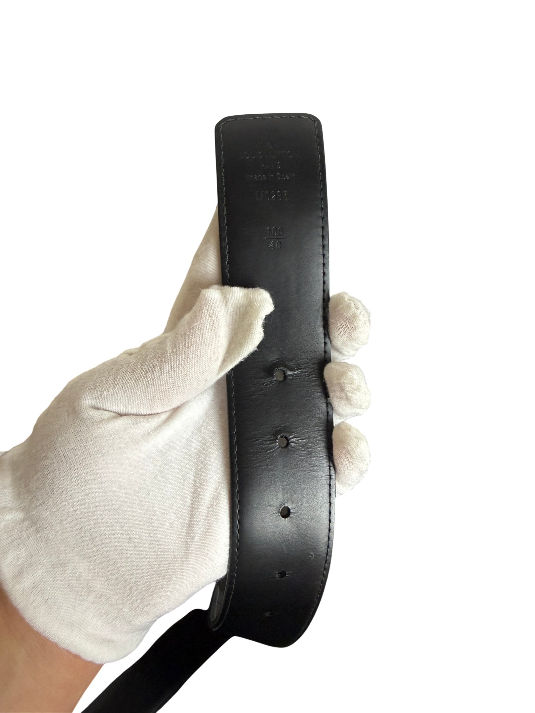 Louis Vuitton Monogram Reversible Eclipse Black Leather Belt