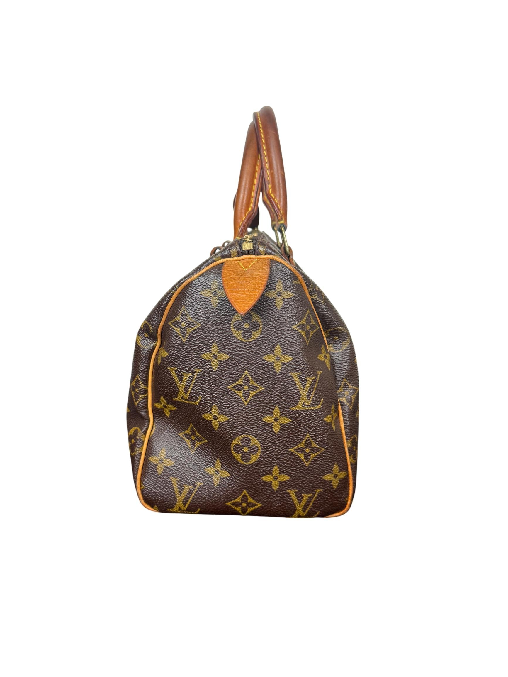 Louis Vuitton Speedy 25 Monogram Canvas Handbag