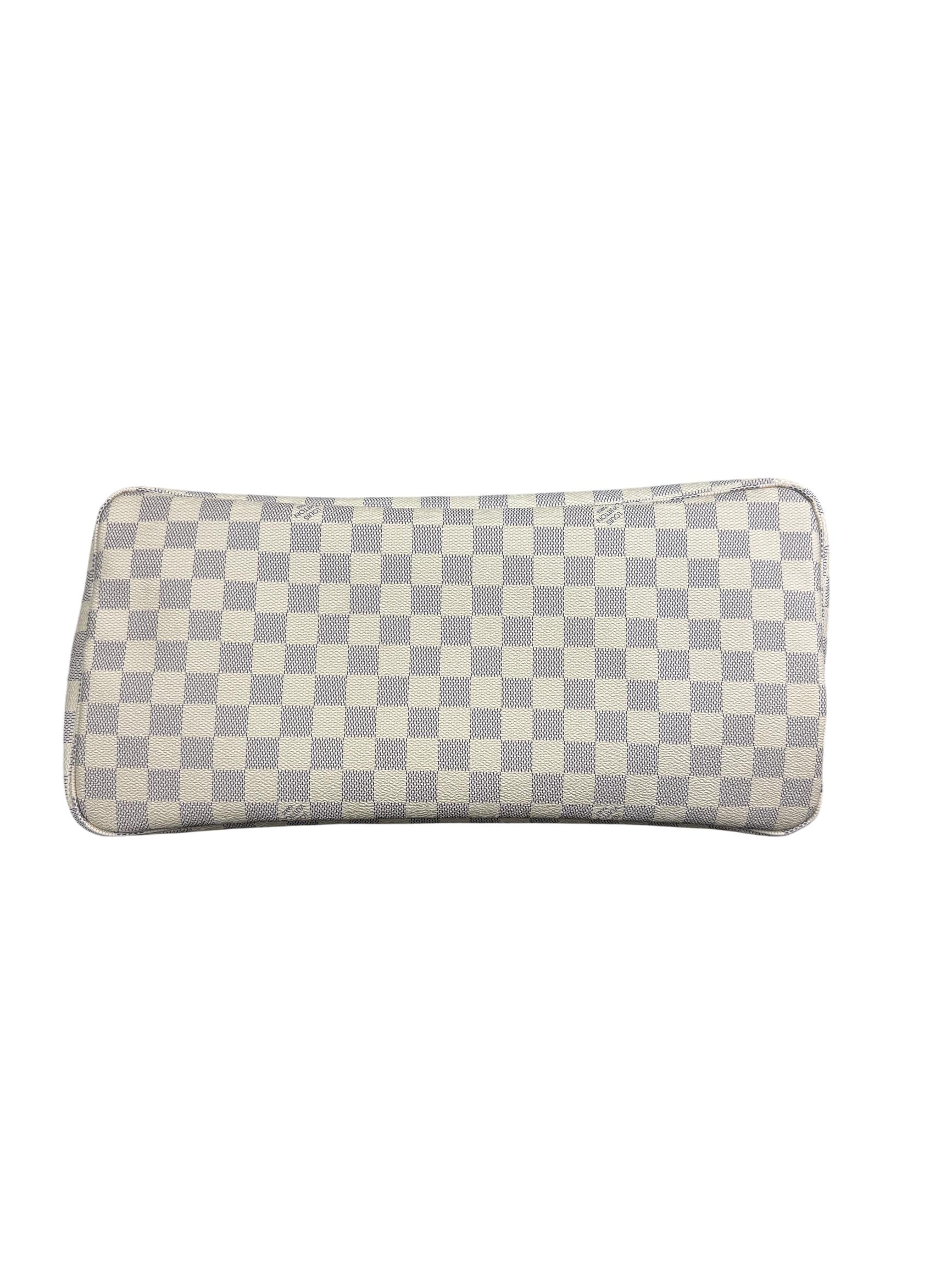 Louis Vuitton Neverfull GM Pochette Damier Azur Rose Ballerine