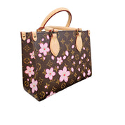 Louis Vuitton x Takashi Murakami OnTheGo PM Cherry Blossom Monogram Handbag
