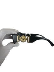 Medusa Biggie Sunglasses Black Gold Trim Unisex Versace