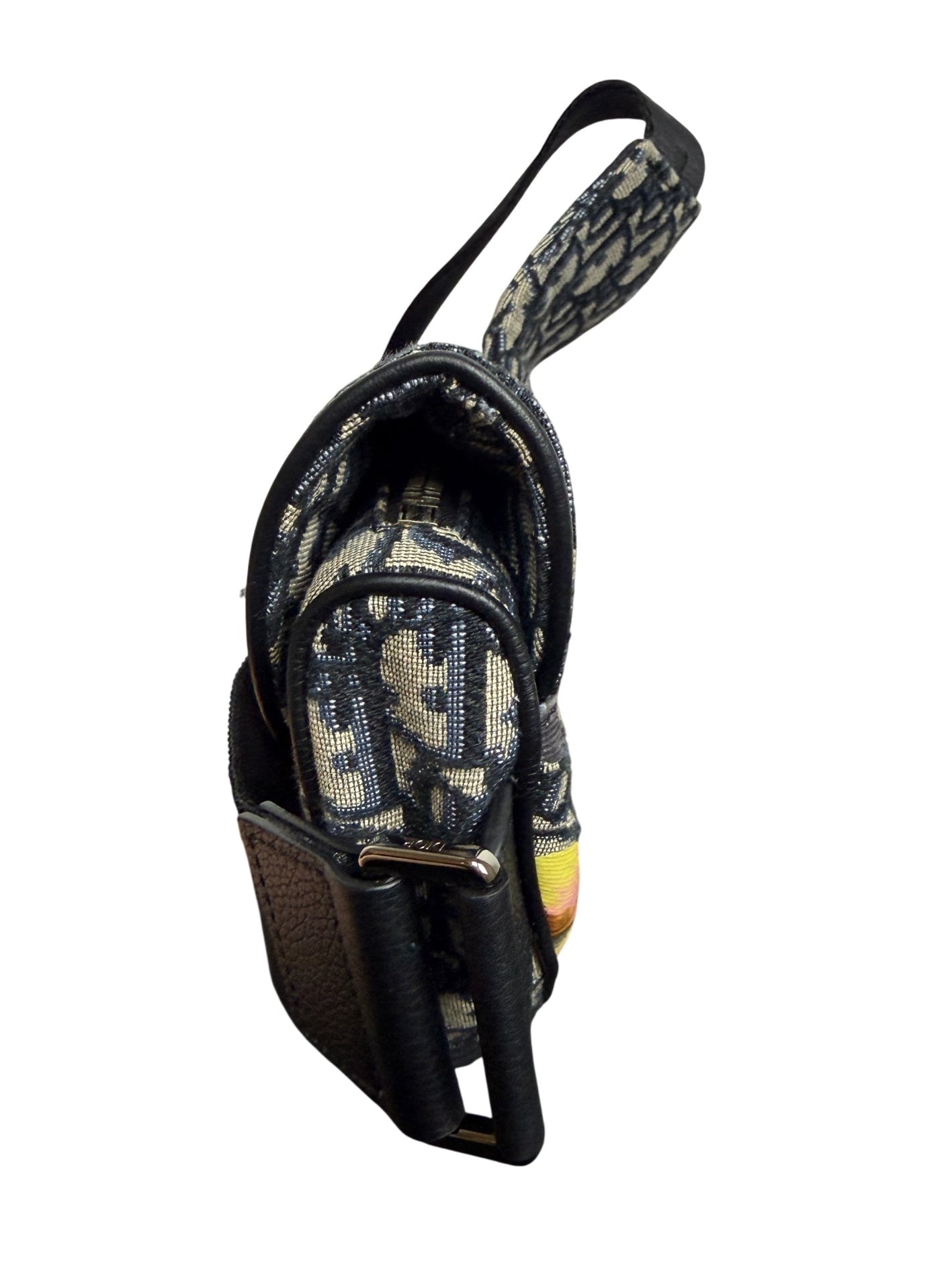 Christian Dior x Alex Foxton Oblique Floral Print Men's Saddle Crossbody Bag