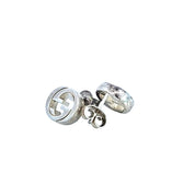 Gucci Interlocking GG Sterling Silver Stud Earrings
