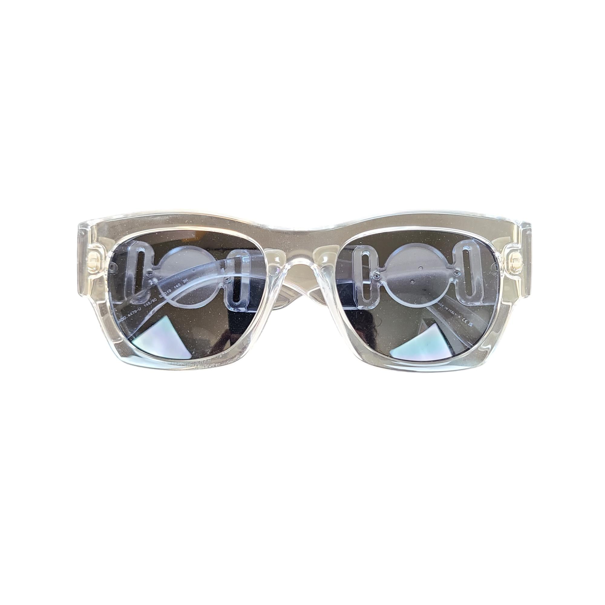 Versace Clear Square Sunglasses