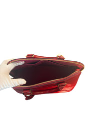 Louis Vuitton Vernis Alma Red Handbag