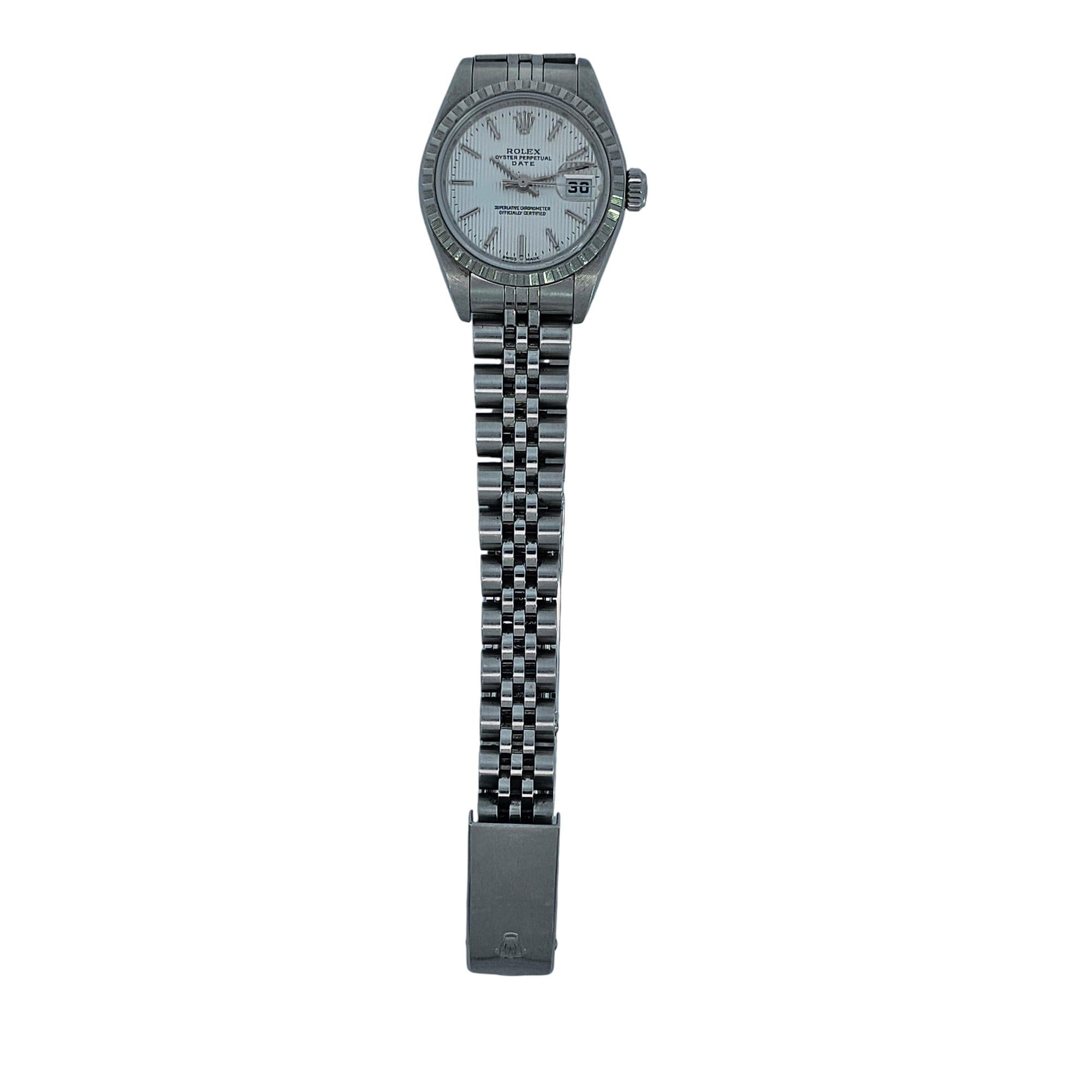 Rolex Oyster Perpetual Lady-Datejust 26mm SS 2003 Silver Dial 79240