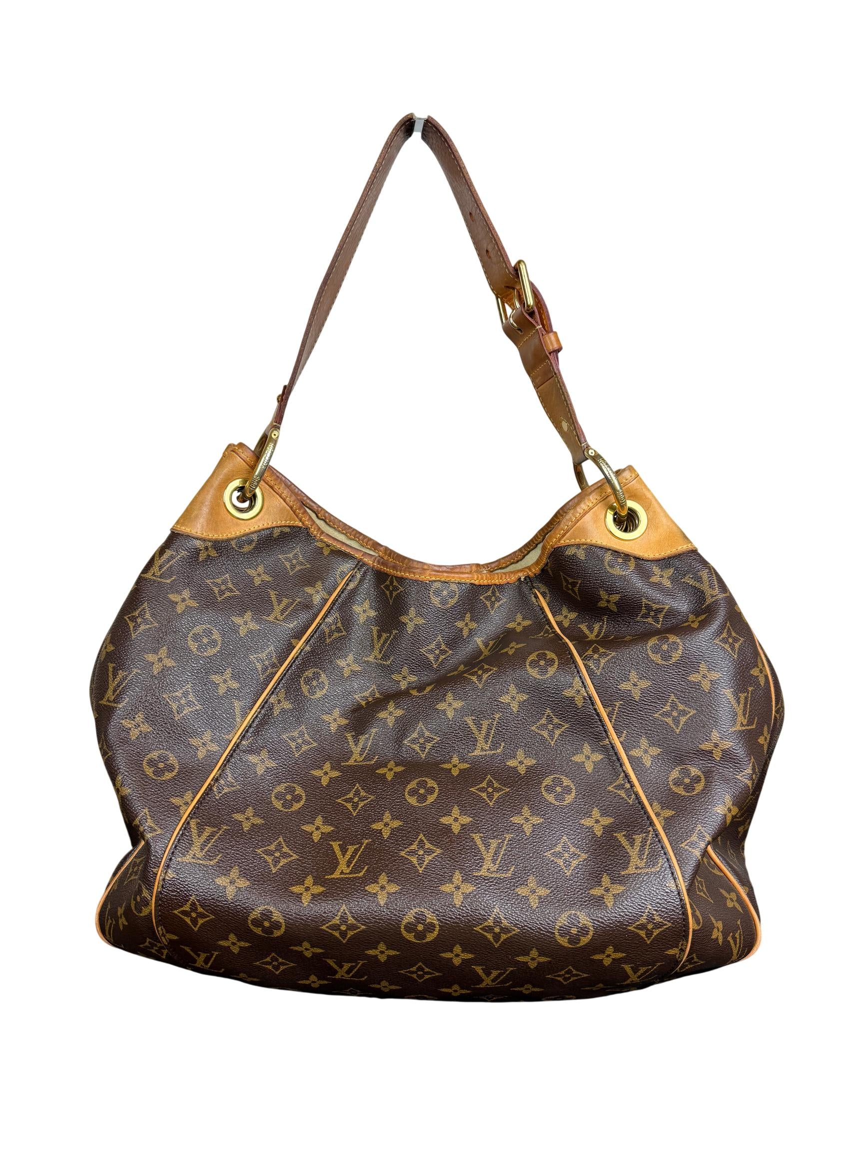 Louis Vuitton Monogram Galliera PM Hobo Bag Brown